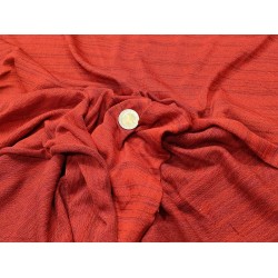 Maille jersey mouliné rouge