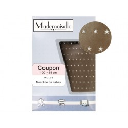 Coupon mademoiselle taupe strass