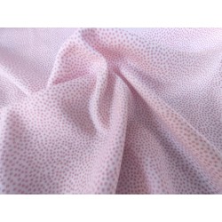 Jersey rose petits pois rose