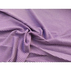 Jersey fine rayure violette
