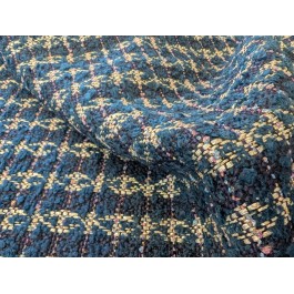 Bouclé style tweed canard/doré