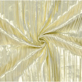 Tissu Lamé Plissé doré