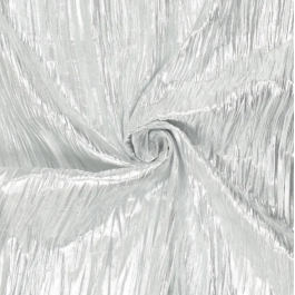Tissu Lamé Plissé argent