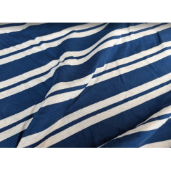 Jersey polo rayé marine et...