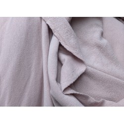 Molleton sweat uni vieux rose