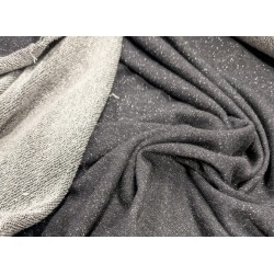 Molleton sweat noir pailleté