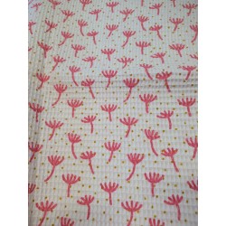 Nid d'abeille corail fushia