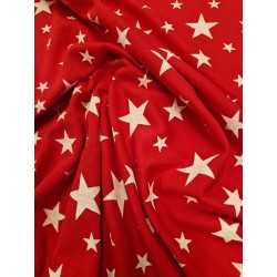 Jersey rouge à étoiles blanche