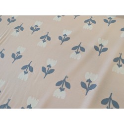Jersey 100 % coton – Fleurs...